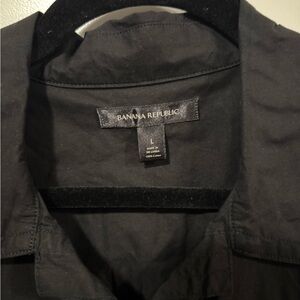 Banana Republic Black Button-Down - Sz L EUC